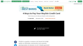 4 Ways to Pay Your Wayfair Credit Card | GOBankingRates