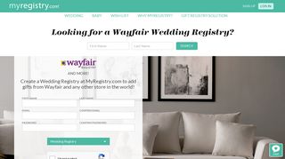 Wayfair Wedding Registry | MyRegistry.com