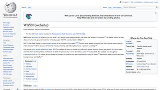 WAYN (website) - Wikipedia