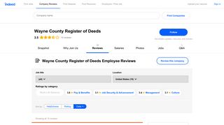 Working at Wayne County Register of Deeds: Employee Reviews ...