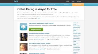 Wayne Dating - Wayne singles - Wayne chat at POF.com™