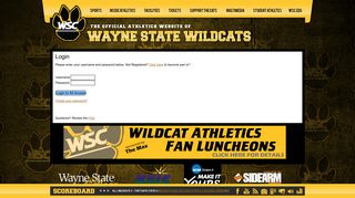 Wayne State Wildcats - Login - Wayne State College