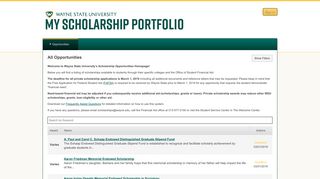 Wayne State University Scholarships: All Opportunities
