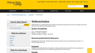 WildcatsOnline | Wayne State College - A Leading College in Nebraska