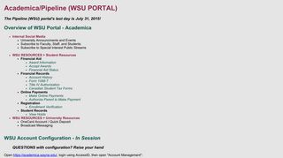 Academica/Pipeline (WSU PORTAL) - Wayne State University School ...