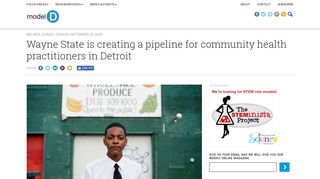 Wayne State is creating a pipeline for community health practitioners ...