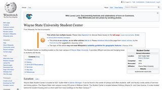 Wayne State University Student Center - Wikipedia