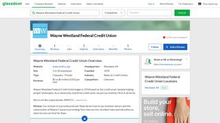 Working at Wayne Westland Federal Credit Union | Glassdoor