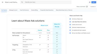 Learn about Waze Ads solutions - Waze Local Starter Help