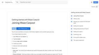 Joining Waze Carpool - Carpool Help - Google Support