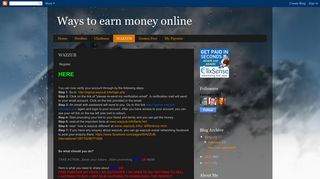 Ways to earn money online: WAZZUB