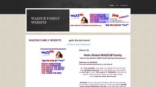 WAZZUB FAMILY WEBSITE
