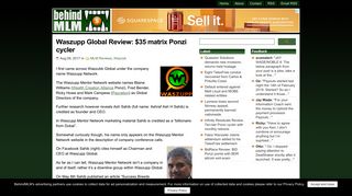 Waszupp Global Review: $35 matrix Ponzi cycler - BehindMLM