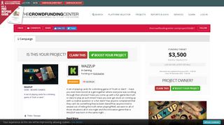 WAZZUP on The Crowdfunding Center