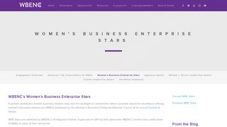 Women's Business Enterprise Stars — WBENC