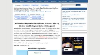 Wbifms HRMS Registration - Hrms Ess Login, Pay Slip Status (wbifms ...