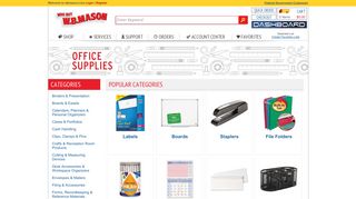 W.B. Mason - Office Supplies Landing Page