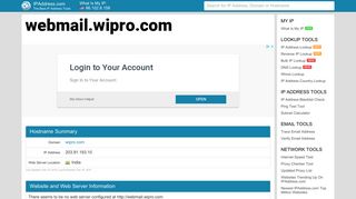 webmail.wipro.com - Wipro Webmail | IPAddress.com