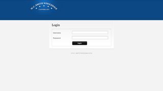 Login - WC Smith Wholesale Distributor Incorporated