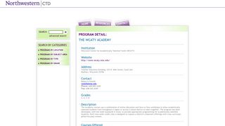 CTD Online Program Guide :: The WCATY Academy