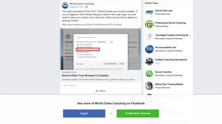 The Login procedure for the WCC Training... - World Class Coaching ...