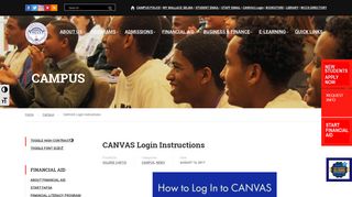 CANVAS Login Instructions - Wallace Community College Selma