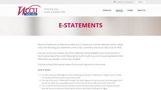 E-Statements – WCCU Credit Union