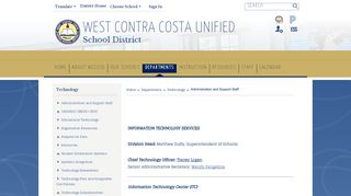 Technology / Administration and Support Staff - Wccusd