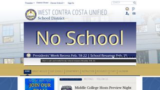 West Contra Costa Unified School District / Overview