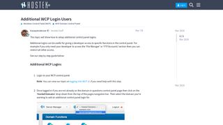 Additional WCP Login Users - WCP Domain Control Panel - Hostek ...