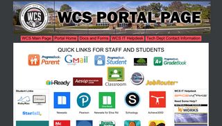 WCS Portal Page