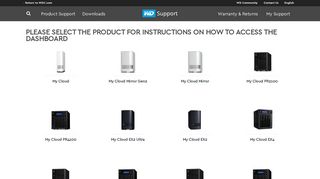 Please select the product for instructions on how to ... - WD Support