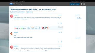 Unable to access device My Book Live. via network ... - WD Community