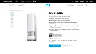 My Cloud - Personal Cloud Storage | WD