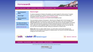 How to Login - Homesearch
