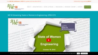 WE18 - The World's Largest Conference for Women Engineers