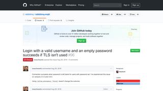 Login with a valid username and an empty password succeeds if TLS ...
