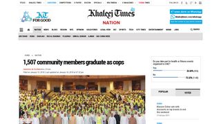 1,507 community members graduate as cops - Khaleej Times