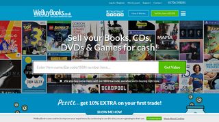 Sell Your Books, CDs, DVD's and Games for Cash! - WeBuyBooks.co.uk