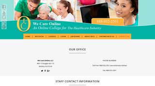 Contact Us - We Care Online Classes