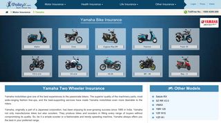 Yamaha Insurance - Renew Yamaha Bike insurance Online