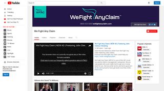 We Fight Any Claim - YouTube