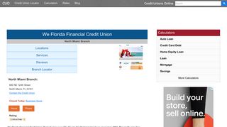 We Florida Financial Credit Union - North Miami, FL at 680 NE 124th ...