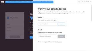 Verify your email address - WeTransfer