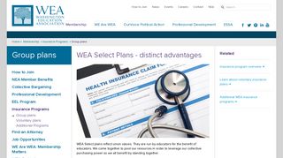 WEA Group Insurance Plans - Washington Education Association