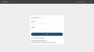Wealth Club Portal