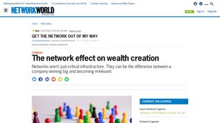 The network effect on wealth creation | Network World