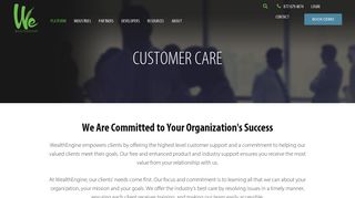 Customer Care - WealthEngine