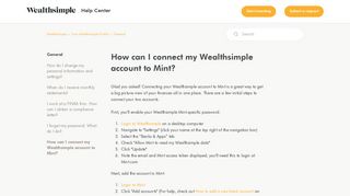 How can I connect my Wealthsimple account to Mint? – Wealthsimple
