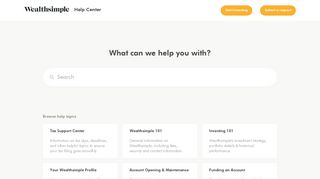Support Center - Wealthsimple